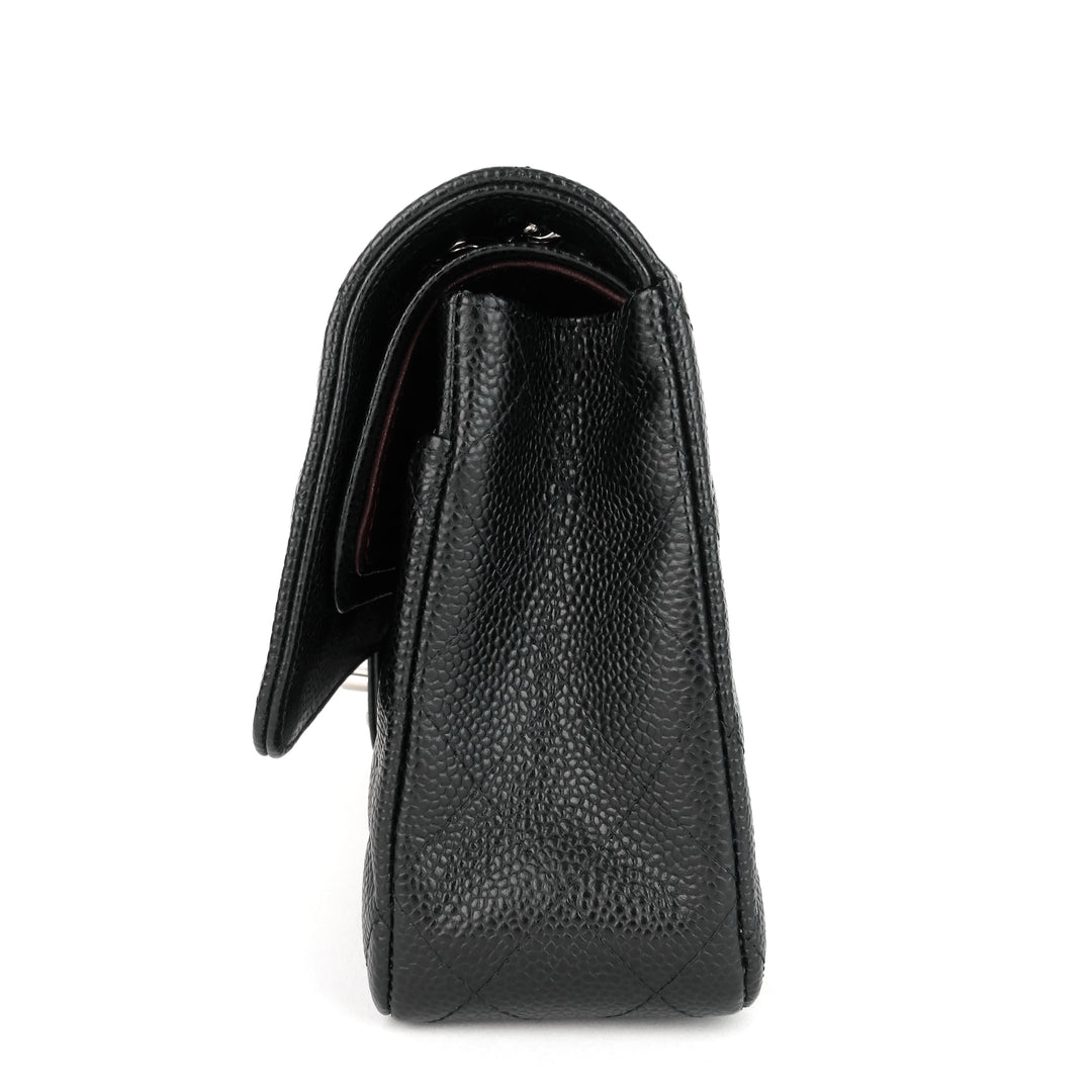 classic double flap medium caviar shoulder bag