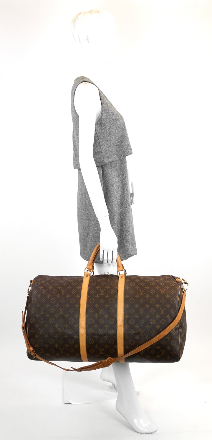 keepall 60 bandouliere monogram canvas bag