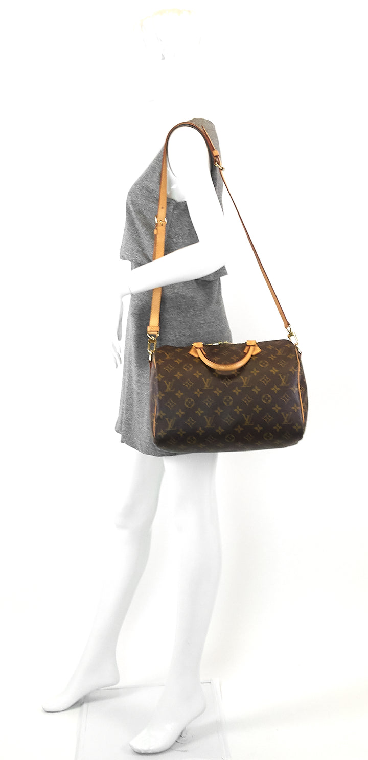 speedy 30 bandouliere monogram canvas bag