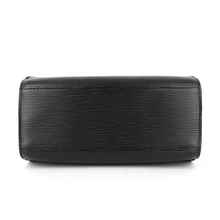 pont neuf pm black epi leather bag