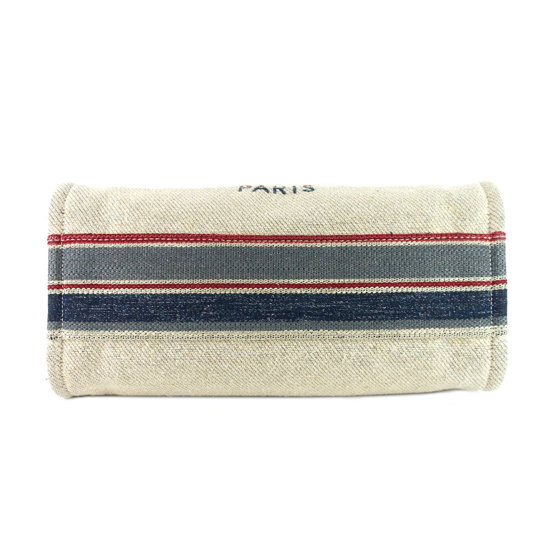 deauville small canvas shopping tote bag