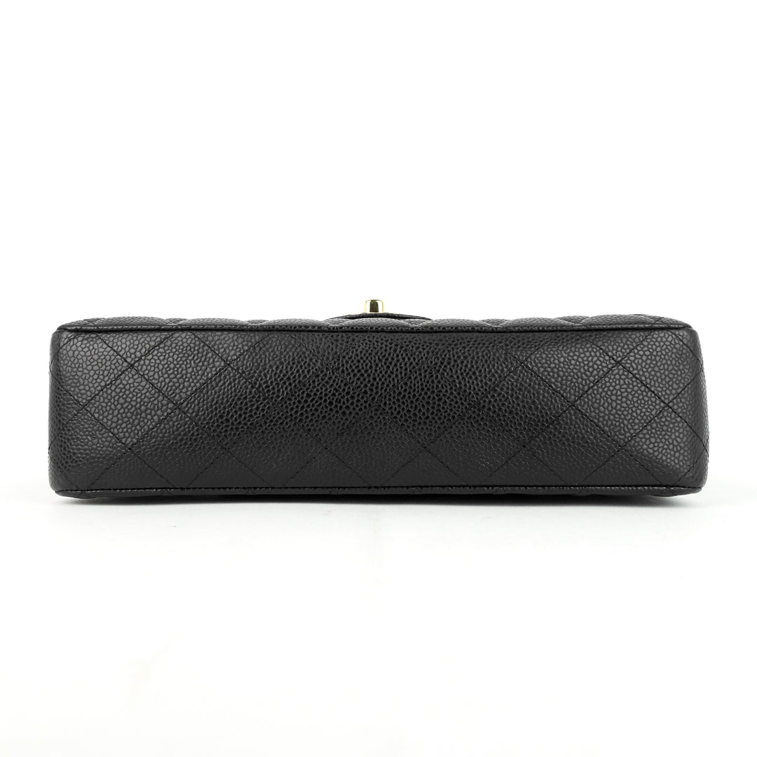 classic double flap medium caviar shoulder bag