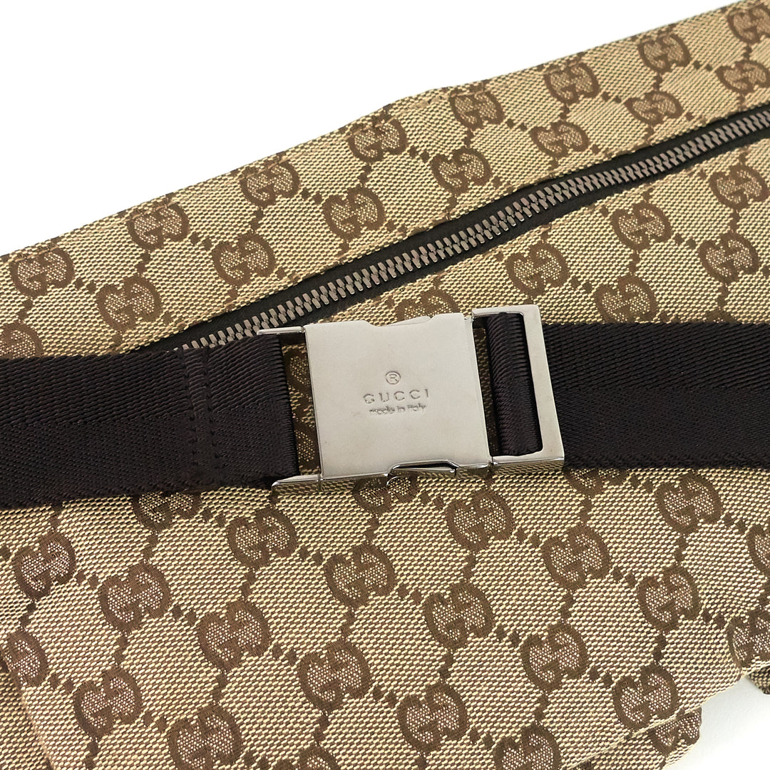 gg canvas waist belt bag