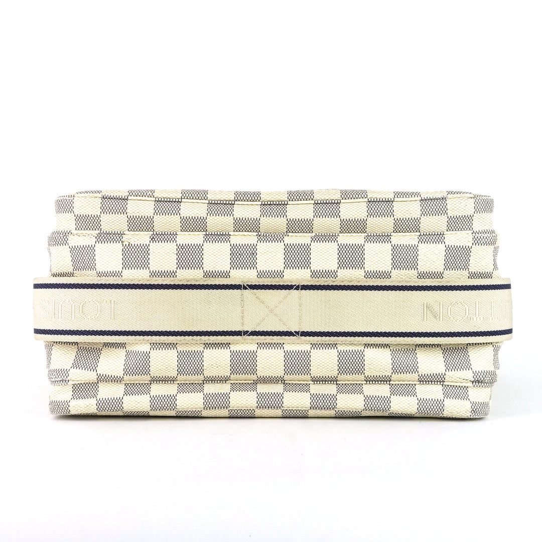 naviglio damier azur canvas messenger bag