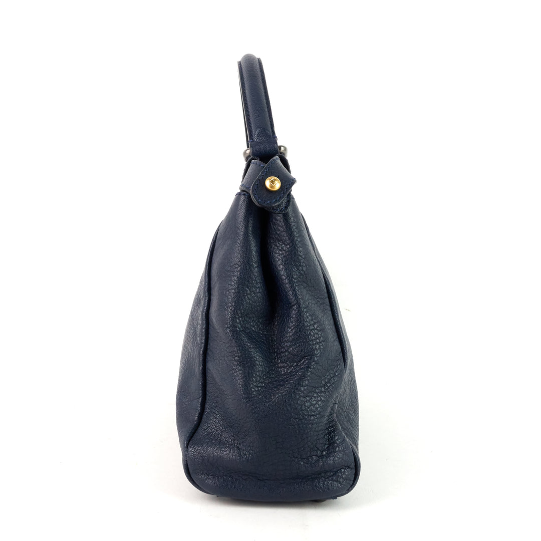 peekaboo regular ombre goatskin leather bag