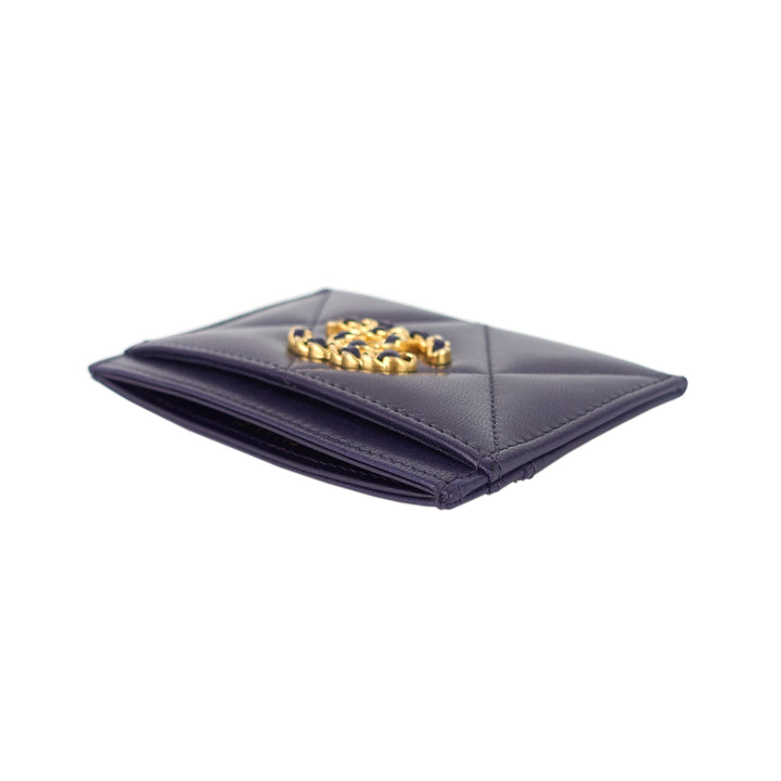 classic lambskin leather card holder