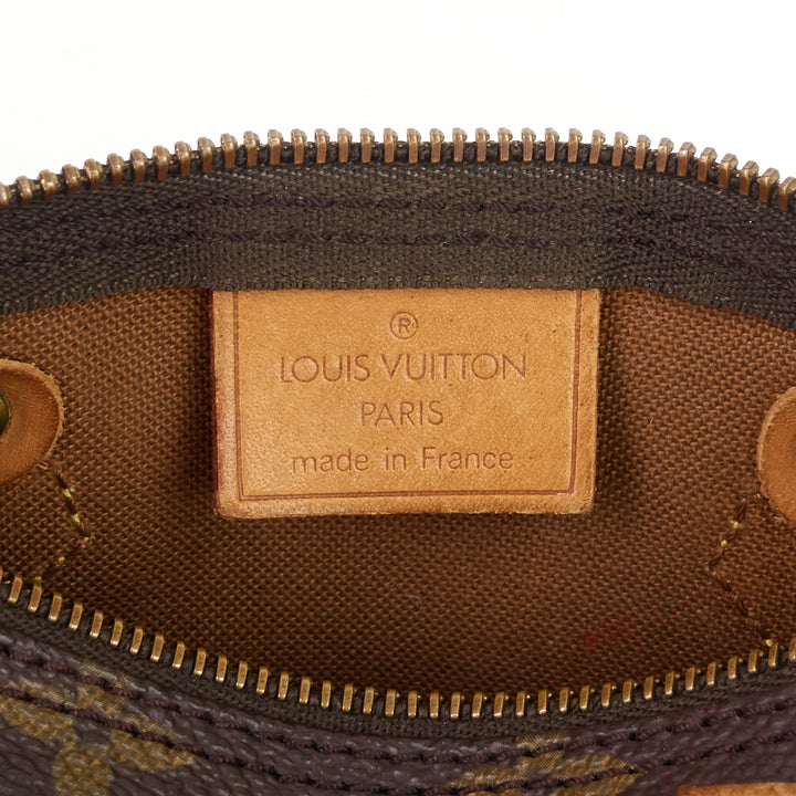 mini hl speedy monogram canvas bag with strap