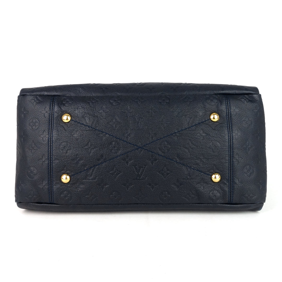 artsy mm monogram empreinte leather bag