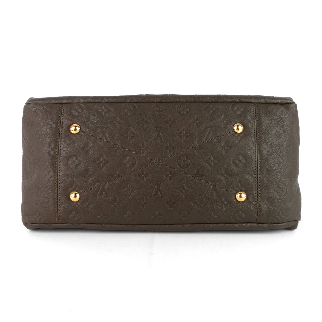 artsy mm monogram empreinte leather bag