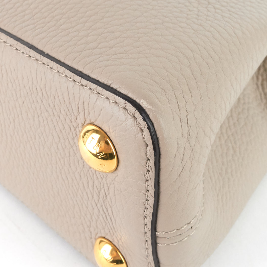 capucines bb taurillon leather bag