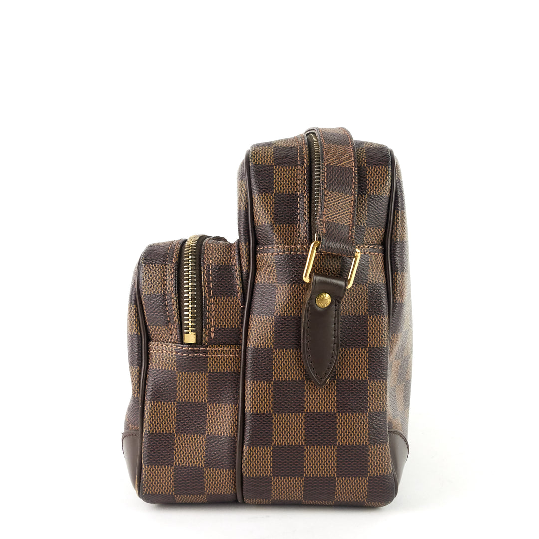 nil 28 damier ebene canvas messenger bag