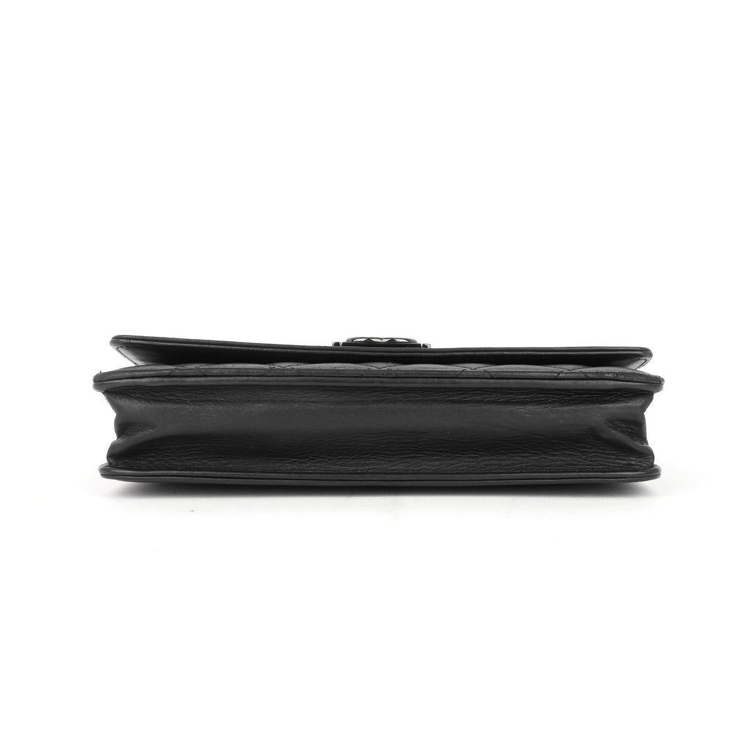 boy wallet on chain woc lambskin leather bag