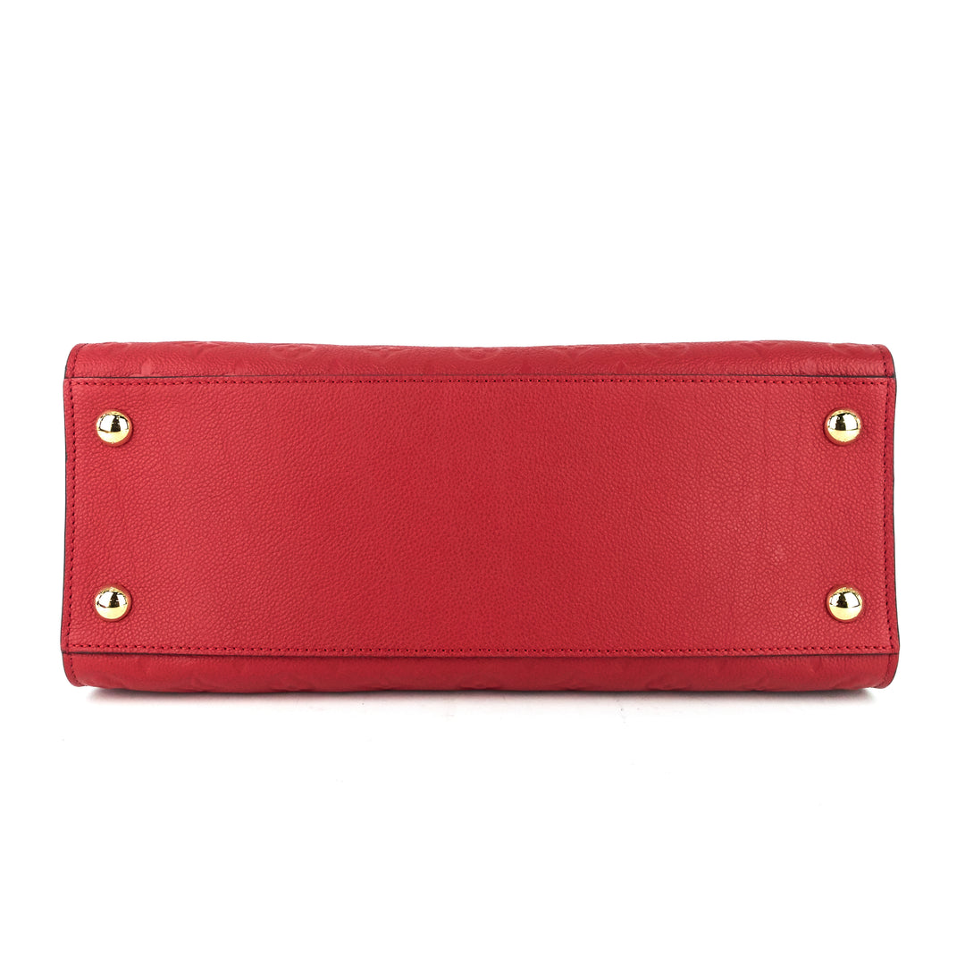 pont-neuf gm red monogram empreinte leather bag