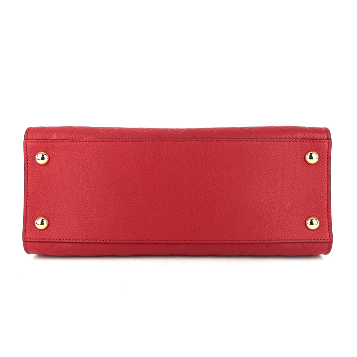 pont-neuf gm red monogram empreinte leather bag