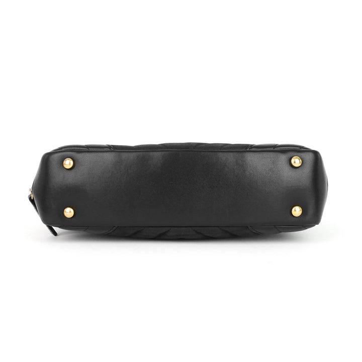 chevron quilted lambskin camera bag