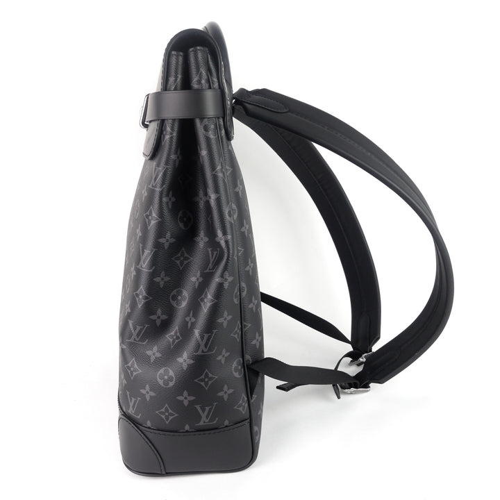 steamer monogram eclipse canvas backpack