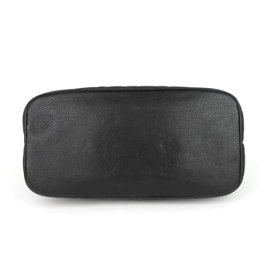medallion caviar tote bag