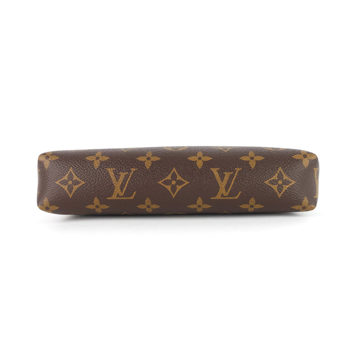 pallas monogram canvas clutch bag
