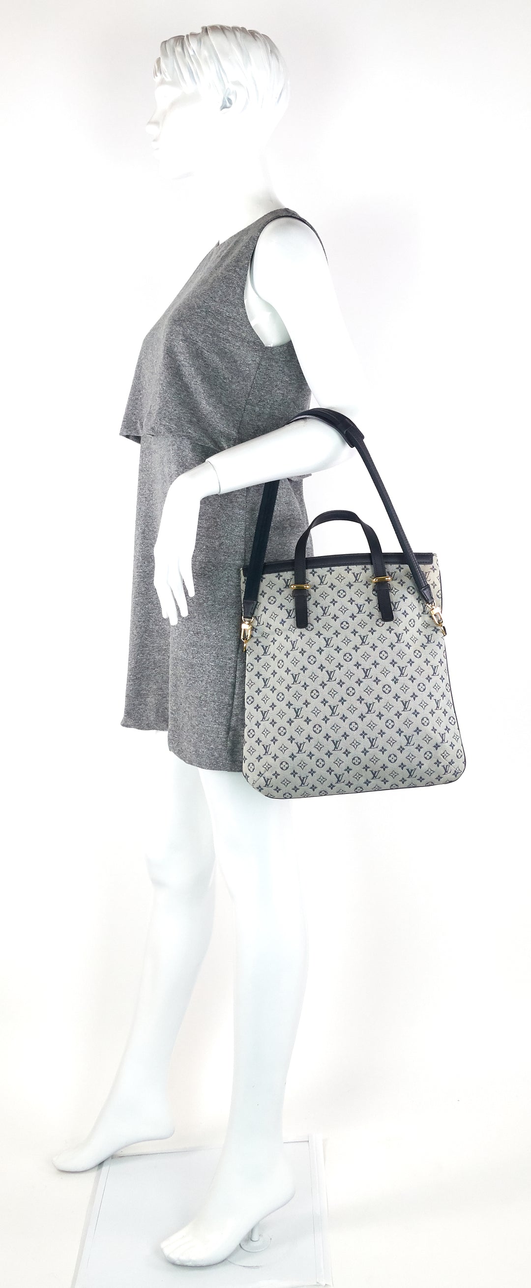francoise mini lin monogram canvas bag