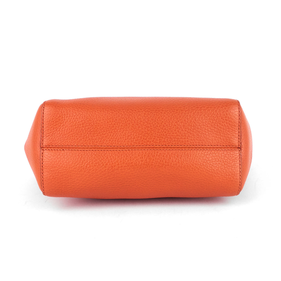 swing small textured calfskin tote bag
