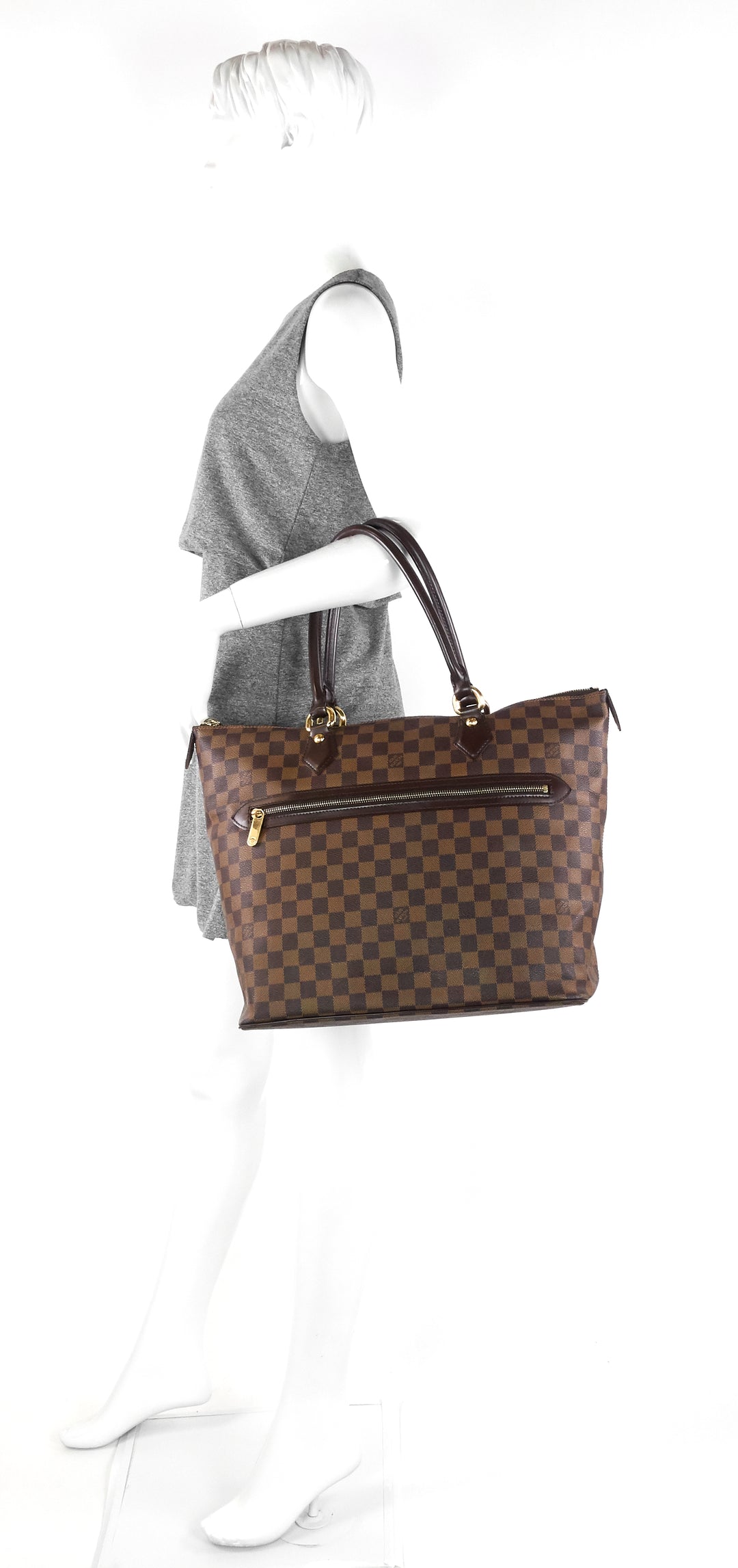 saleya gm damier ebene canvas bag