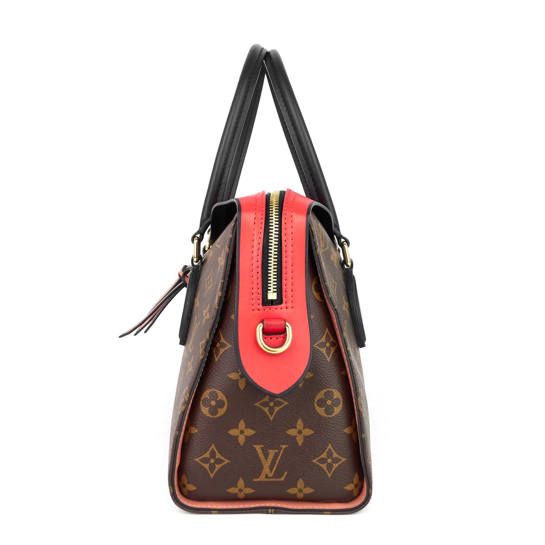 tuileries monogram canvas and tricolour leather handbag