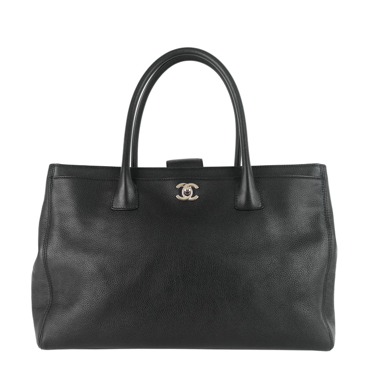 Chanel Cerf Executive Caviar Leather Tote Bag