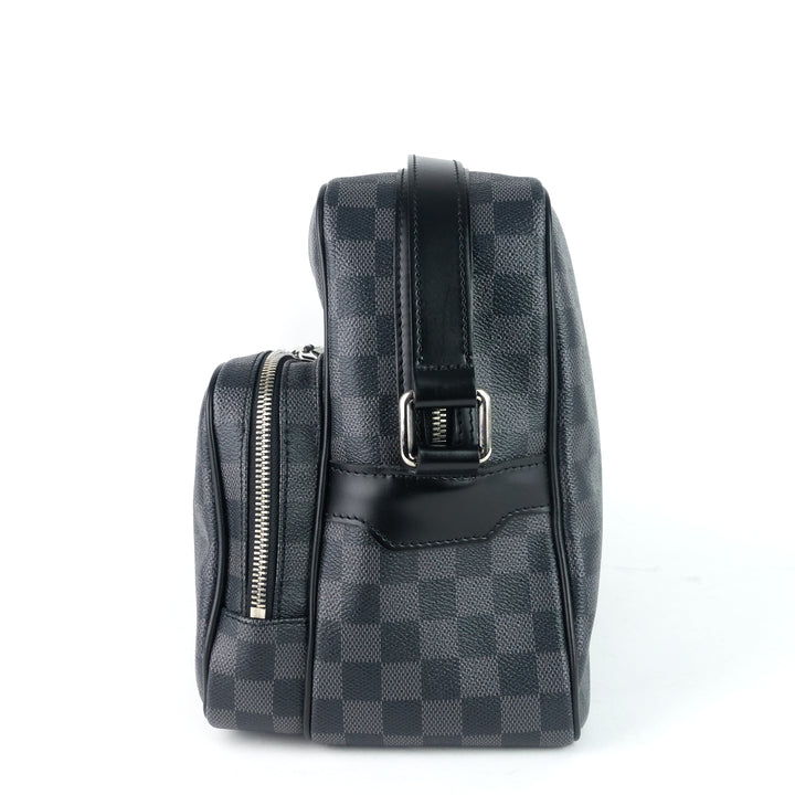 leoh damier graphite canvas messenger bag