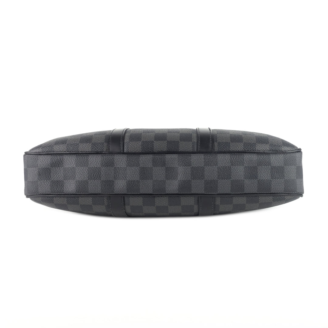 porte-documents voyage pm damier graphite canvas briefcase bag