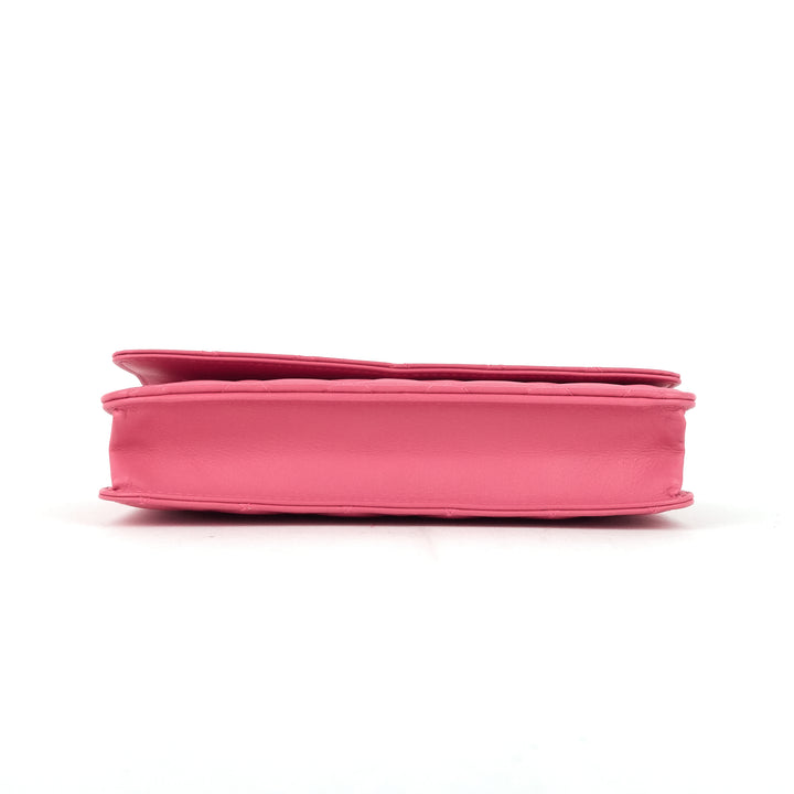cambon ligne leather wallet on chain
