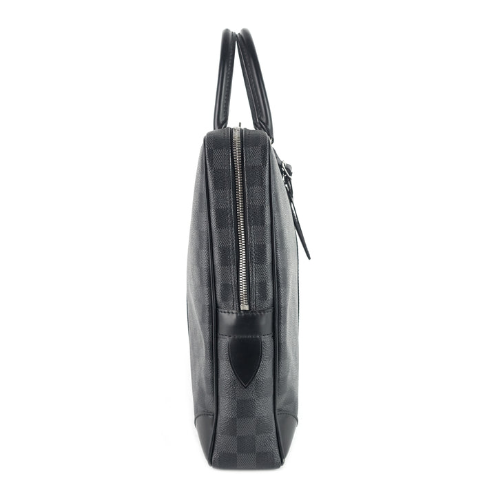 porte-documents voyage gm damier graphite canvas briefcase bag