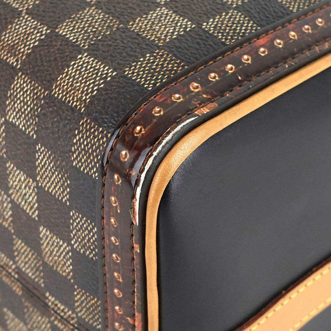speedy noir 25 bandoulière time trunk coated canvas bag