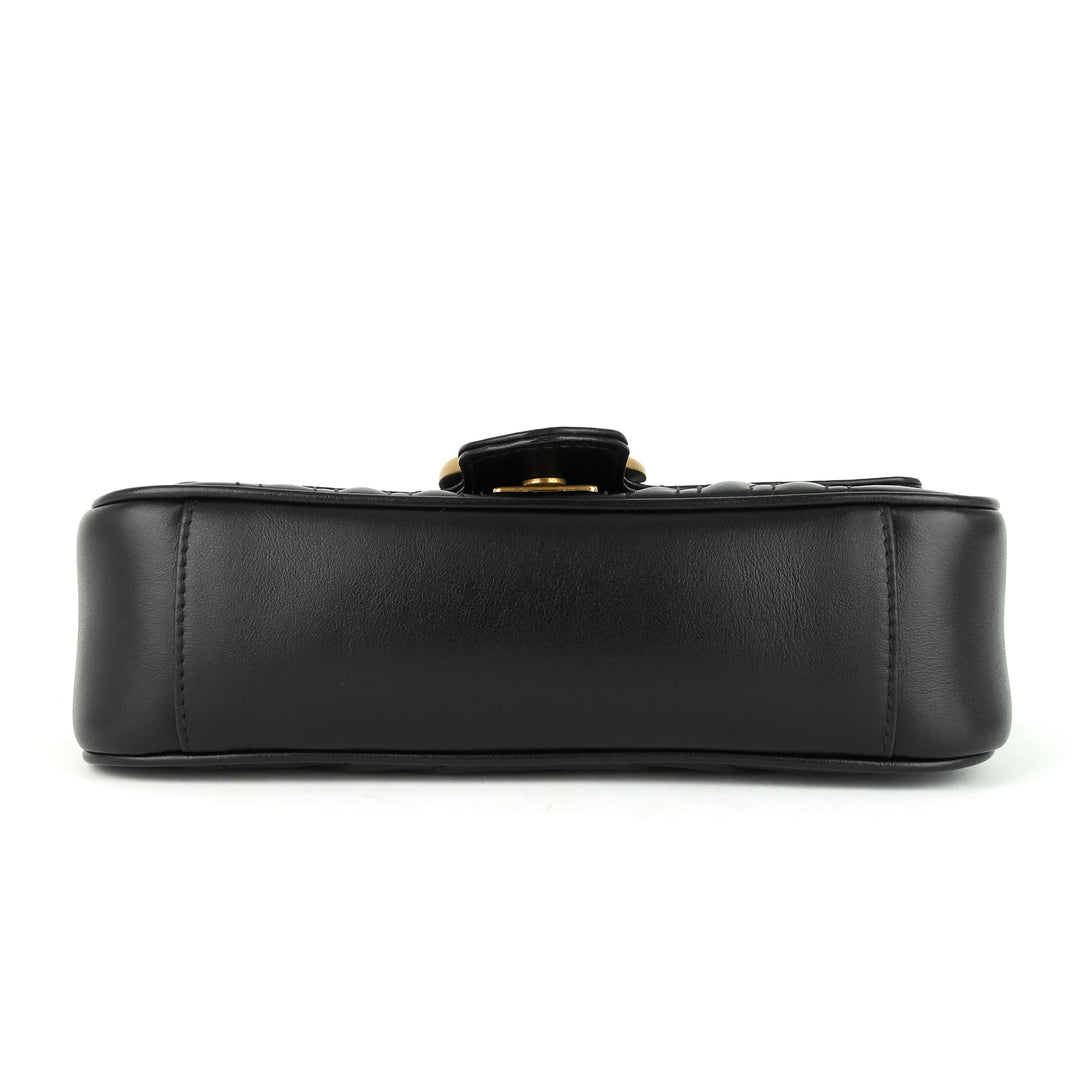 gg marmont mini chevron leather bag
