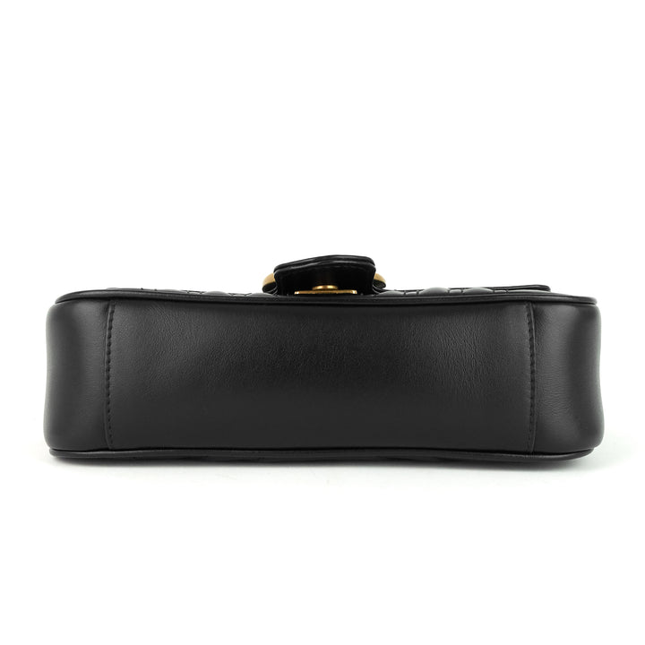 gg marmont mini chevron leather bag