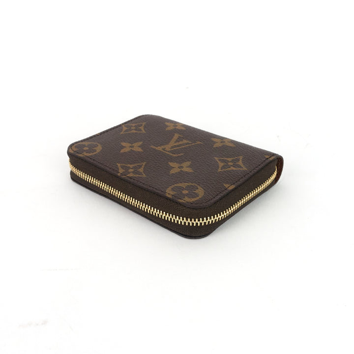 zippy monogram canvas coin purse