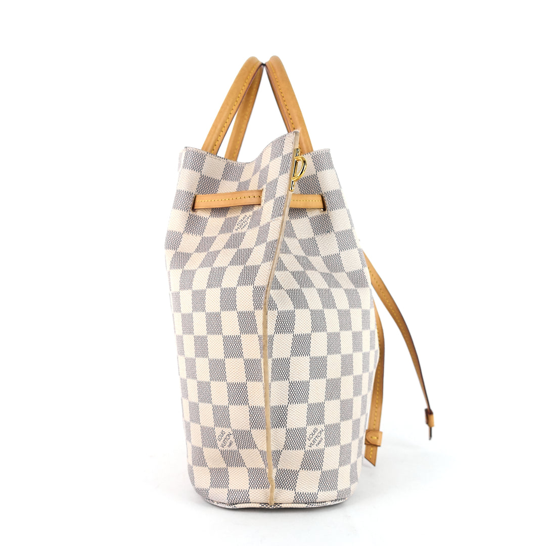 girolata damier azur canvas tote bag
