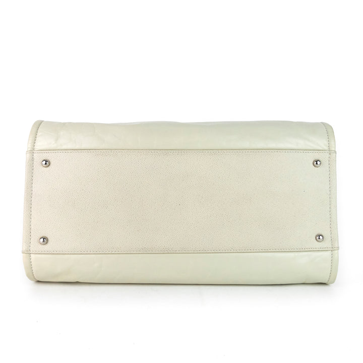 deauville large calf leather bag