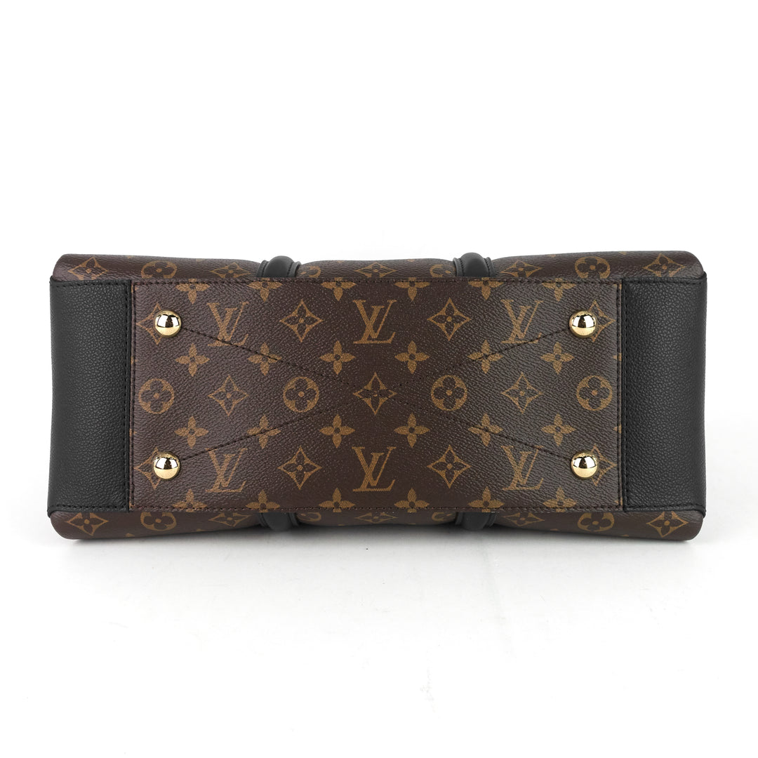 soufflot mm monogram canvas and coloured leather bag