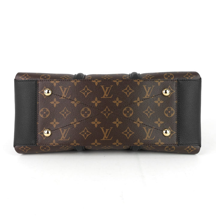soufflot mm monogram canvas and coloured leather bag