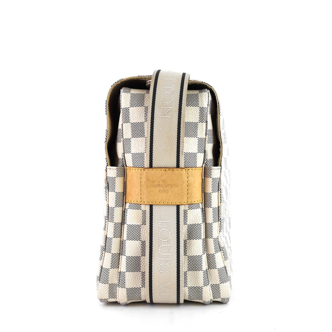 naviglio damier azur canvas messenger bag