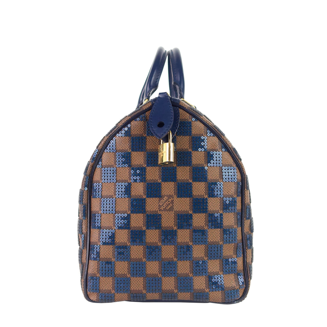 Speedy 30 Damier Paillettes Canvas Bag