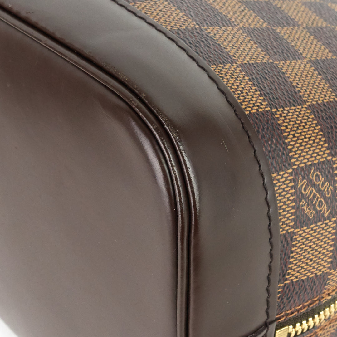 alma pm damier ebene canvas bag
