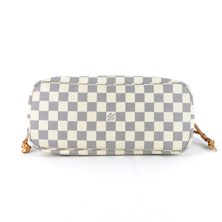 neverfull pm damier azur canvas bag