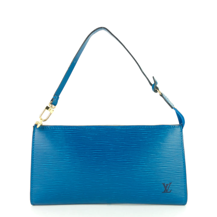 pochette accessoires epi leather bag