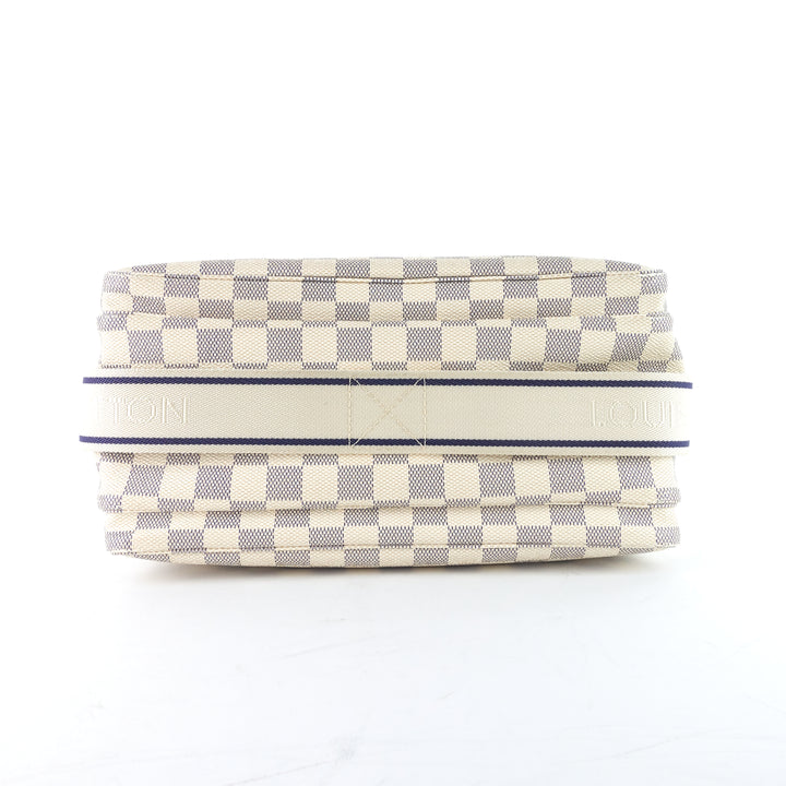 naviglio damier azur canvas messenger bag