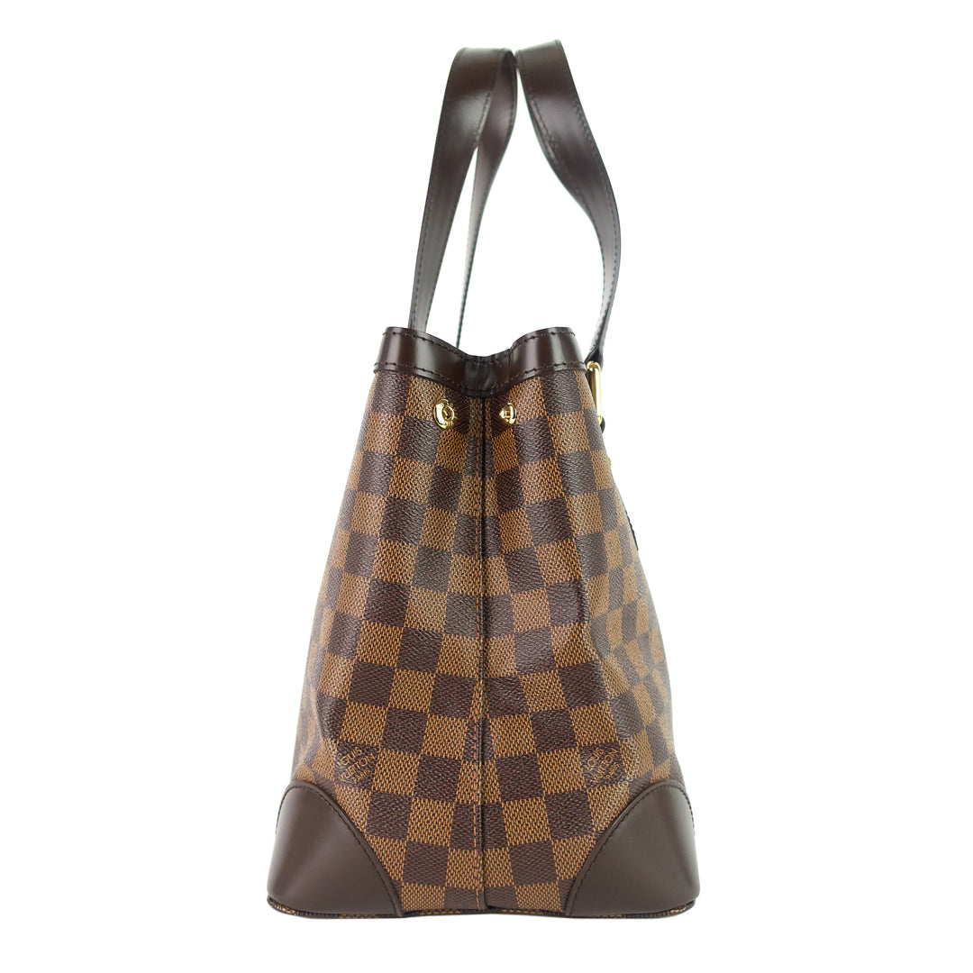 hampstead pm damier ebene canvas bag