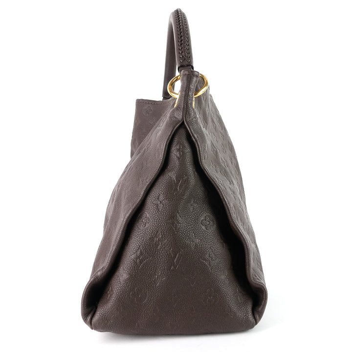artsy mm monogram empreinte leather bag