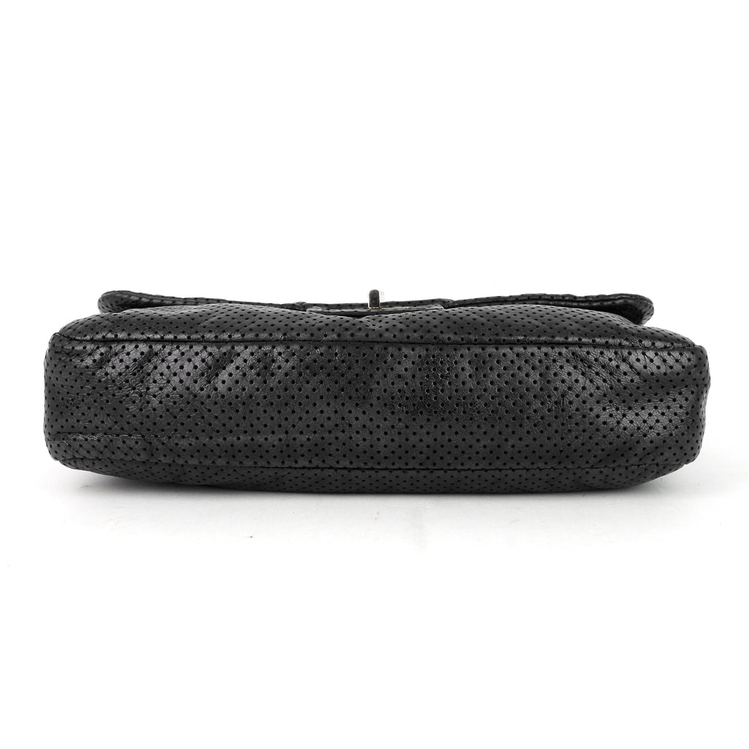 perforated reissue lambskin flap bag