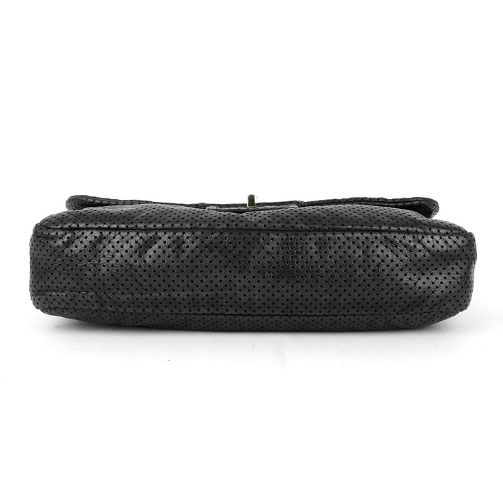 perforated reissue lambskin flap bag
