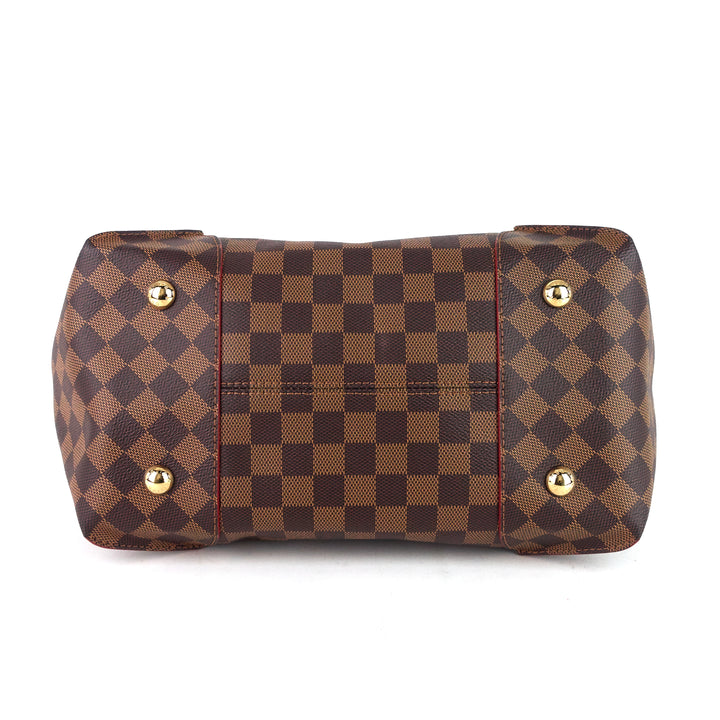 caissa mm damier ebene canvas tote bag